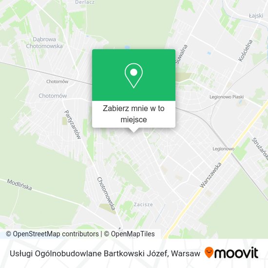 Mapa Usługi Ogólnobudowlane Bartkowski Józef