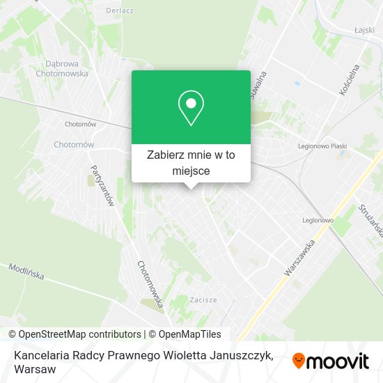 Mapa Kancelaria Radcy Prawnego Wioletta Januszczyk