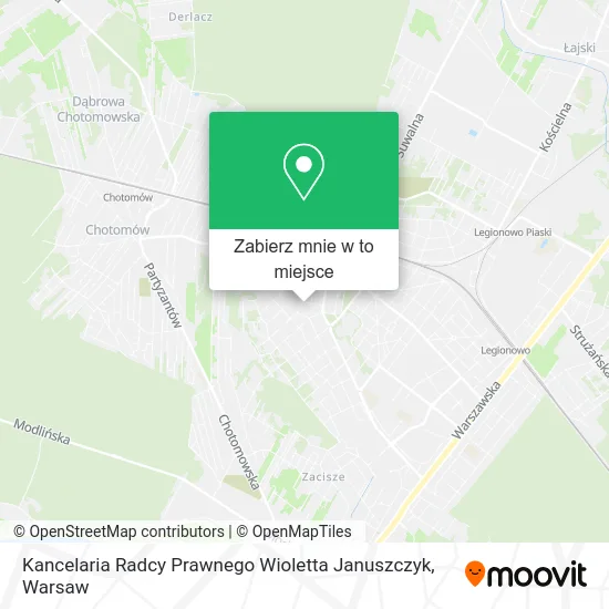 Mapa Kancelaria Radcy Prawnego Wioletta Januszczyk