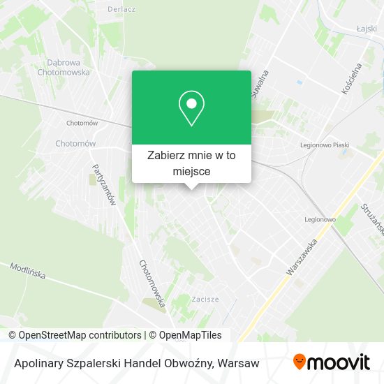 Mapa Apolinary Szpalerski Handel Obwoźny