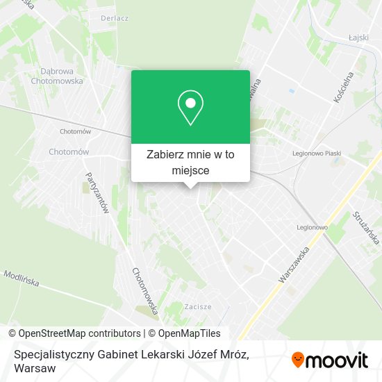 Mapa Specjalistyczny Gabinet Lekarski Józef Mróz