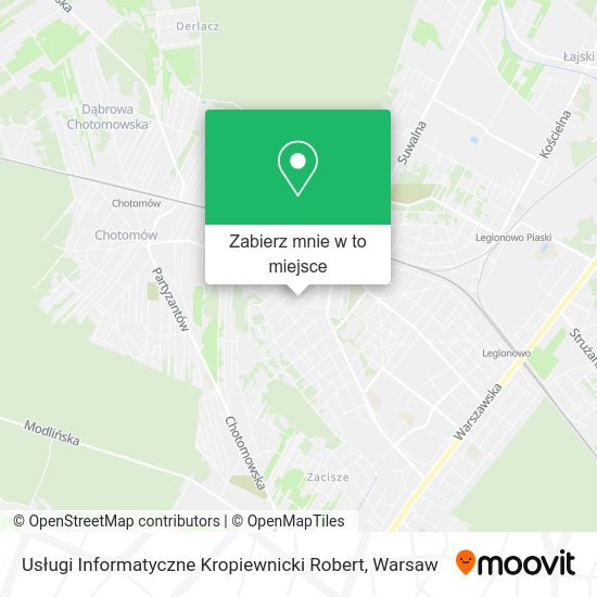 Mapa Usługi Informatyczne Kropiewnicki Robert