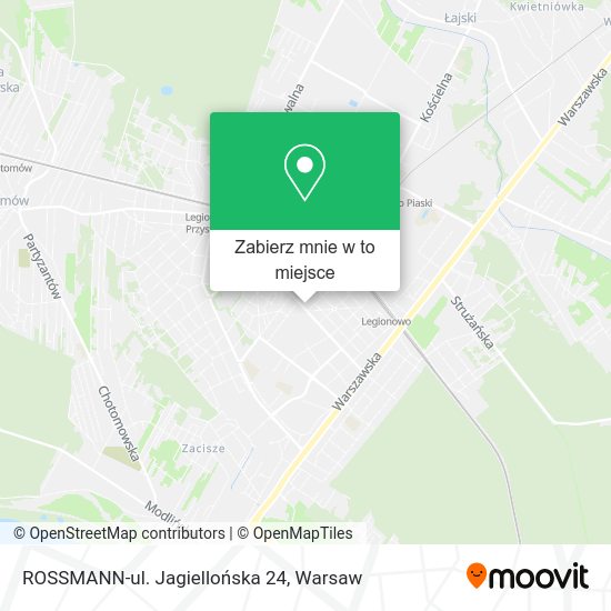 Mapa ROSSMANN-ul. Jagiellońska 24