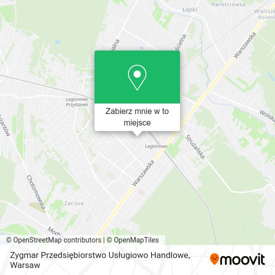 Mapa Zygmar Przedsiębiorstwo Usługiowo Handlowe