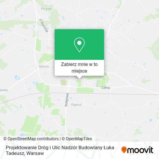 Mapa Projektowanie Dróg i Ulic Nadzór Budowlany Łuka Tadeusz