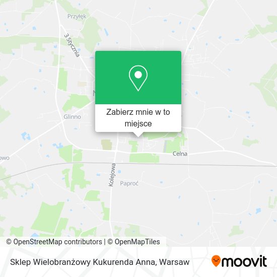 Mapa Sklep Wielobranżowy Kukurenda Anna