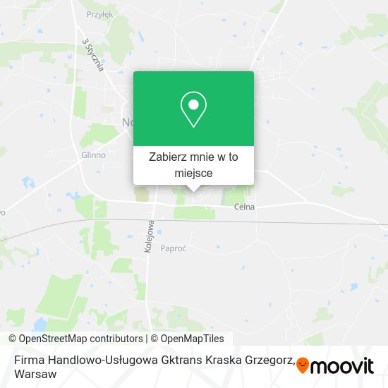 Mapa Firma Handlowo-Usługowa Gktrans Kraska Grzegorz