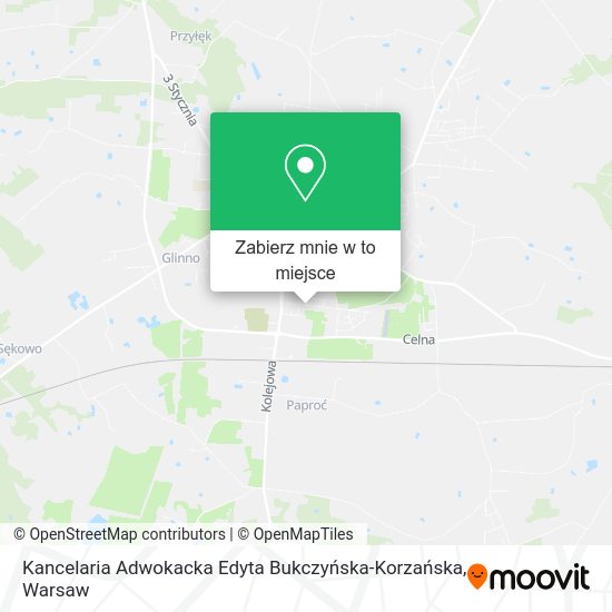 Mapa Kancelaria Adwokacka Edyta Bukczyńska-Korzańska