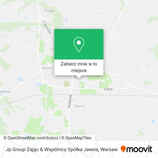 Mapa Jp Group Zając & Wspólnicy Spółka Jawna