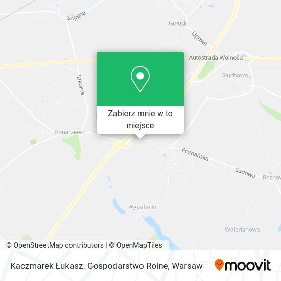 Mapa Kaczmarek Łukasz. Gospodarstwo Rolne