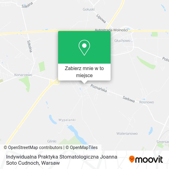 Mapa Indywidualna Praktyka Stomatologiczna Joanna Soto Cudnoch