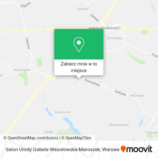 Mapa Salon Urody Izabela Wesołowska-Maroszek