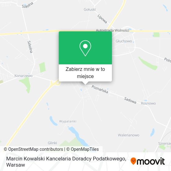 Mapa Marcin Kowalski Kancelaria Doradcy Podatkowego