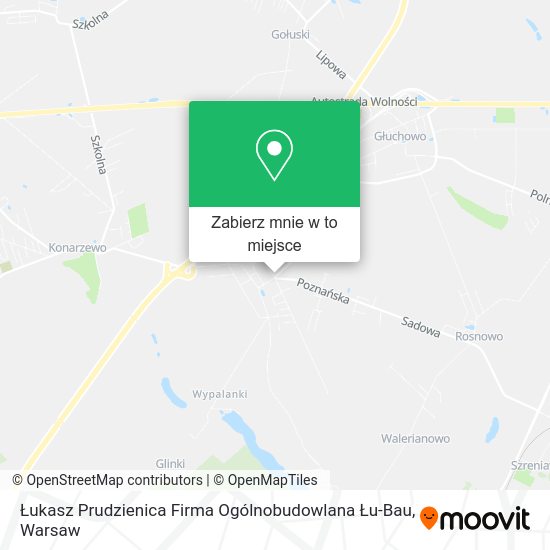 Mapa Łukasz Prudzienica Firma Ogólnobudowlana Łu-Bau