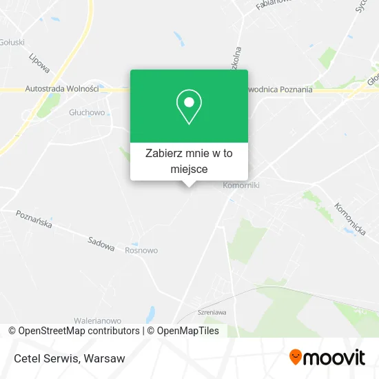Mapa Cetel Serwis