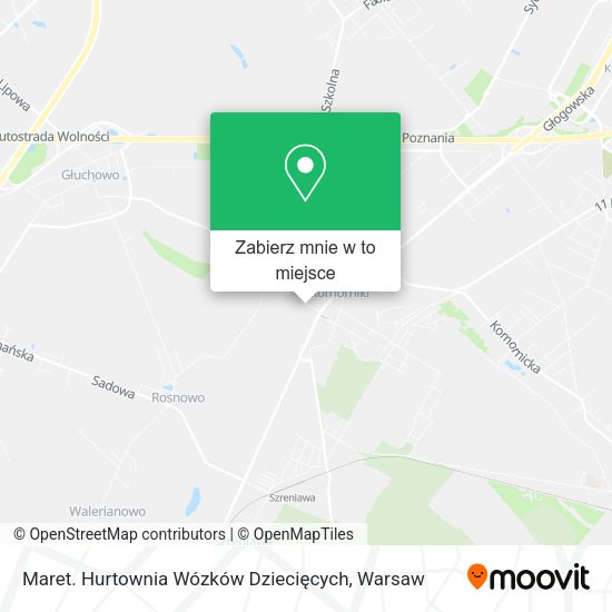 Mapa Maret. Hurtownia Wózków Dziecięcych