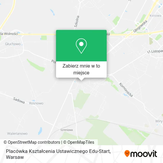 Mapa Placówka Kształcenia Ustawicznego Edu-Start