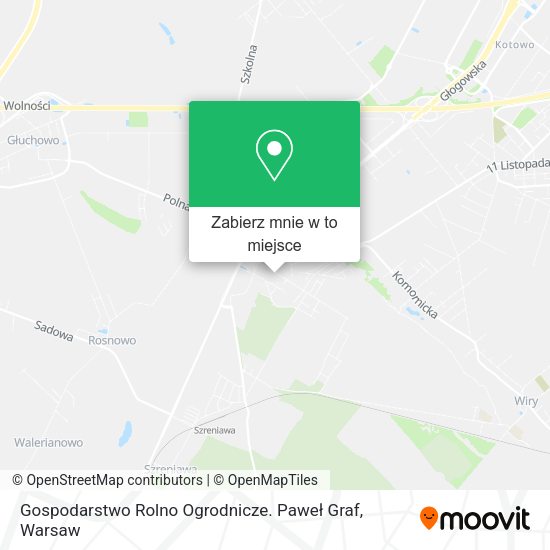 Mapa Gospodarstwo Rolno Ogrodnicze. Paweł Graf