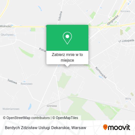 Mapa Berdych Zdzisław Usługi Dekarskie