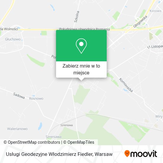 Mapa Usługi Geodezyjne Włodzimierz Fiedler