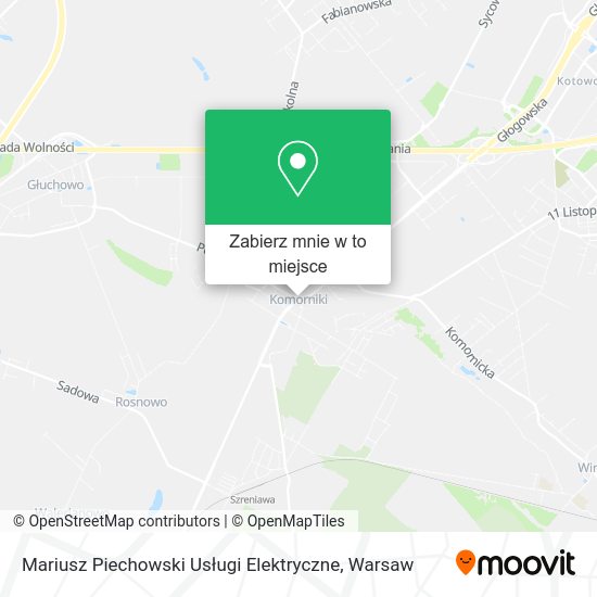 Mapa Mariusz Piechowski Usługi Elektryczne