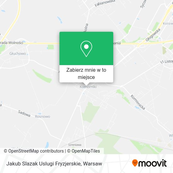 Mapa Jakub Slazak Uslugi Fryzjerskie