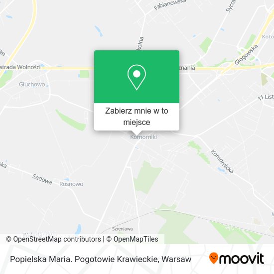 Mapa Popielska Maria. Pogotowie Krawieckie