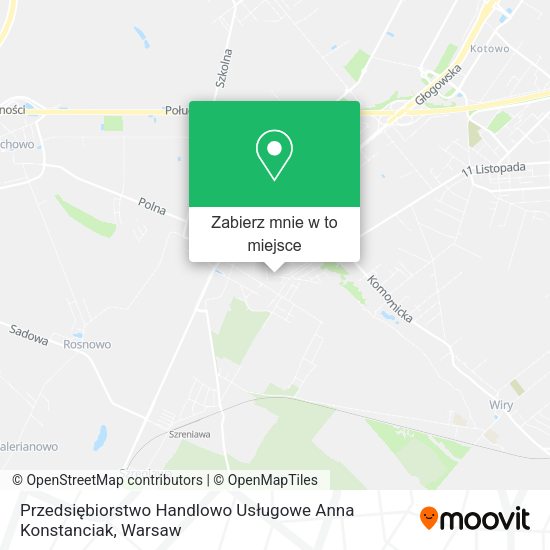 Mapa Przedsiębiorstwo Handlowo Usługowe Anna Konstanciak