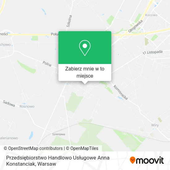 Mapa Przedsiębiorstwo Handlowo Usługowe Anna Konstanciak