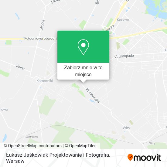 Mapa Łukasz Jaśkowiak Projektowanie i Fotografia