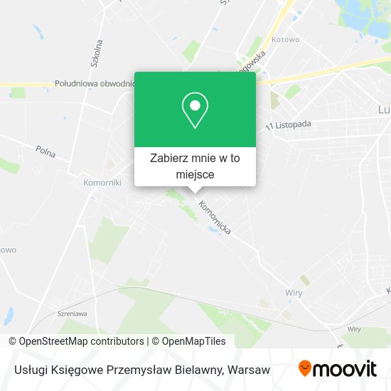 Mapa Usługi Księgowe Przemysław Bielawny