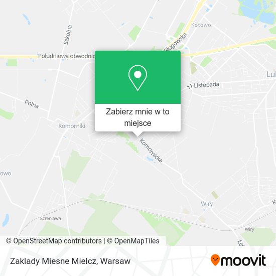 Mapa Zaklady Miesne Mielcz