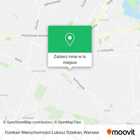 Mapa Dziekan Nieruchomości Łukasz Dziekan