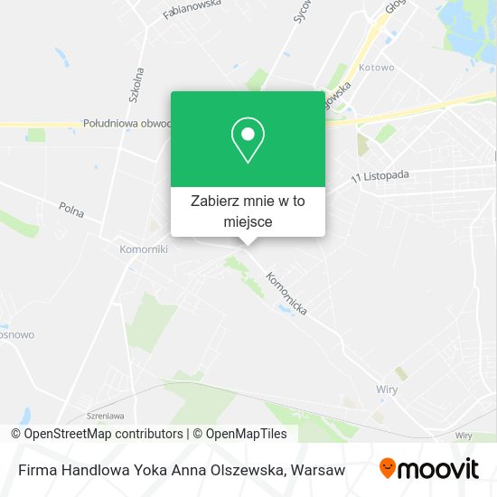 Mapa Firma Handlowa Yoka Anna Olszewska