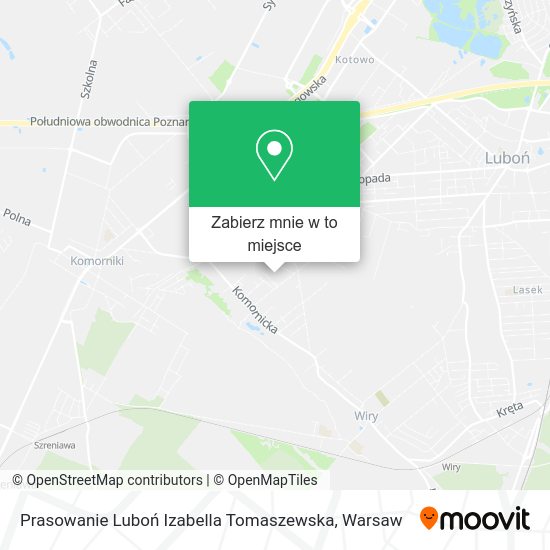 Mapa Prasowanie Luboń Izabella Tomaszewska