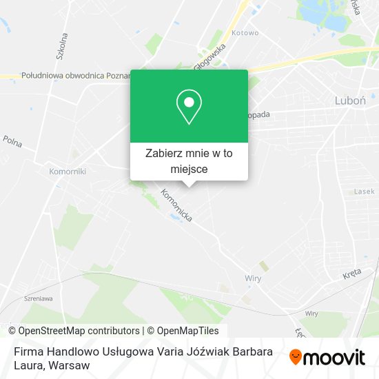 Mapa Firma Handlowo Usługowa Varia Jóźwiak Barbara Laura