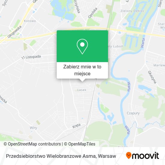 Mapa Przedsiebiorstwo Wielobranzowe Asma