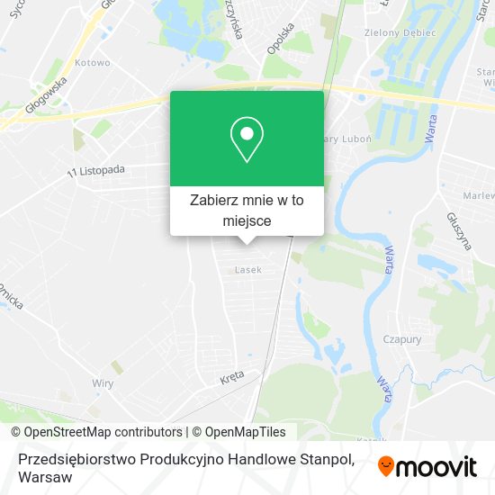 Mapa Przedsiębiorstwo Produkcyjno Handlowe Stanpol