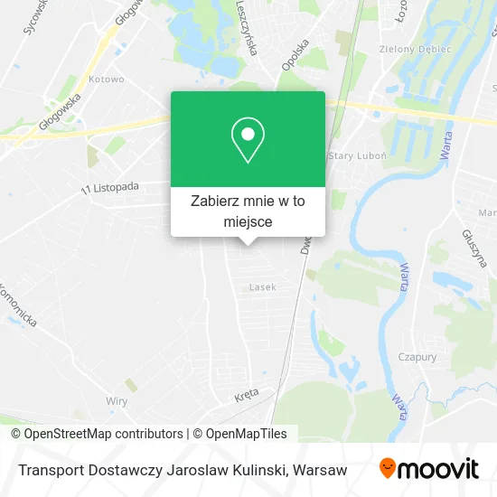 Mapa Transport Dostawczy Jaroslaw Kulinski