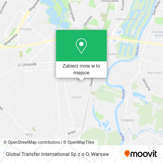 Mapa Global Transfer International Sp z o O