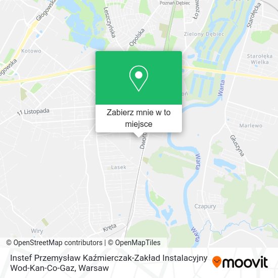 Mapa Instef Przemysław Kaźmierczak-Zakład Instalacyjny Wod-Kan-Co-Gaz