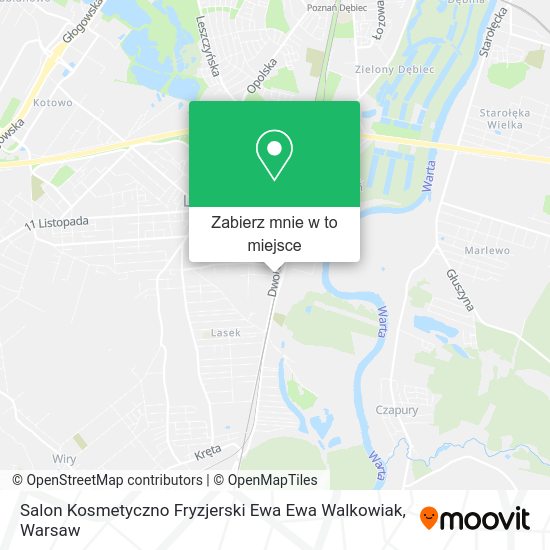 Mapa Salon Kosmetyczno Fryzjerski Ewa Ewa Walkowiak