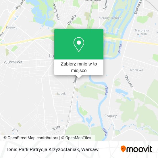 Mapa Tenis Park Patrycja Krzyżostaniak