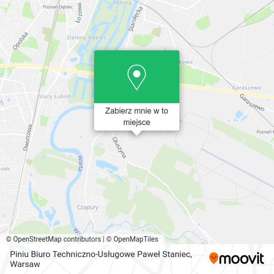 Mapa Piniu Biuro Techniczno-Usługowe Paweł Staniec