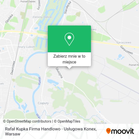 Mapa Rafał Kupka Firma Handlowo - Usługowa Konex