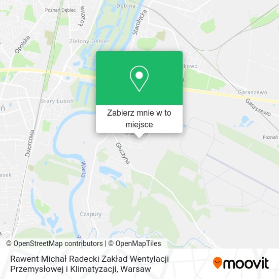 Mapa Rawent Michał Radecki Zakład Wentylacji Przemysłowej i Klimatyzacji