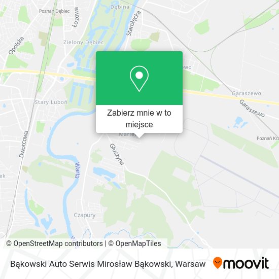 Mapa Bąkowski Auto Serwis Mirosław Bąkowski