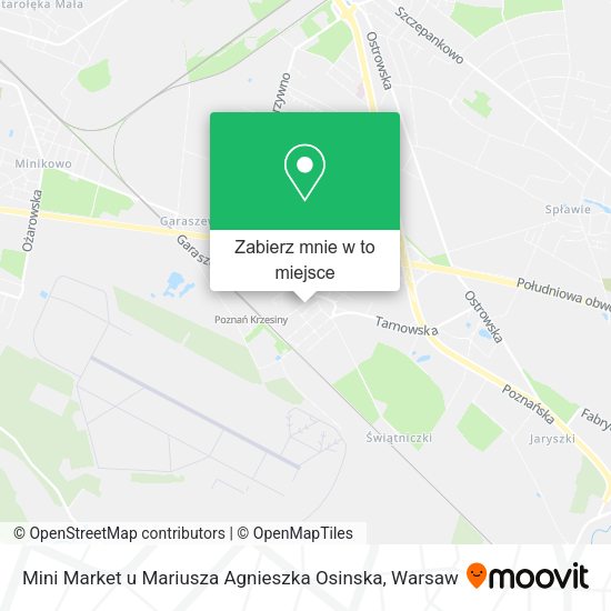 Mapa Mini Market u Mariusza Agnieszka Osinska