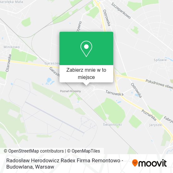 Mapa Radosław Herodowicz Radex Firma Remontowo - Budowlana