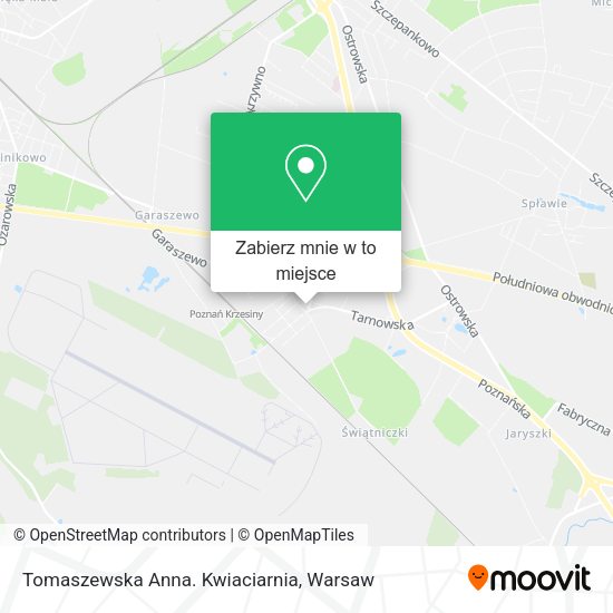 Mapa Tomaszewska Anna. Kwiaciarnia